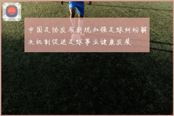 中国足协发布新规加强足球纠纷解决机制促进足球事业健康发展